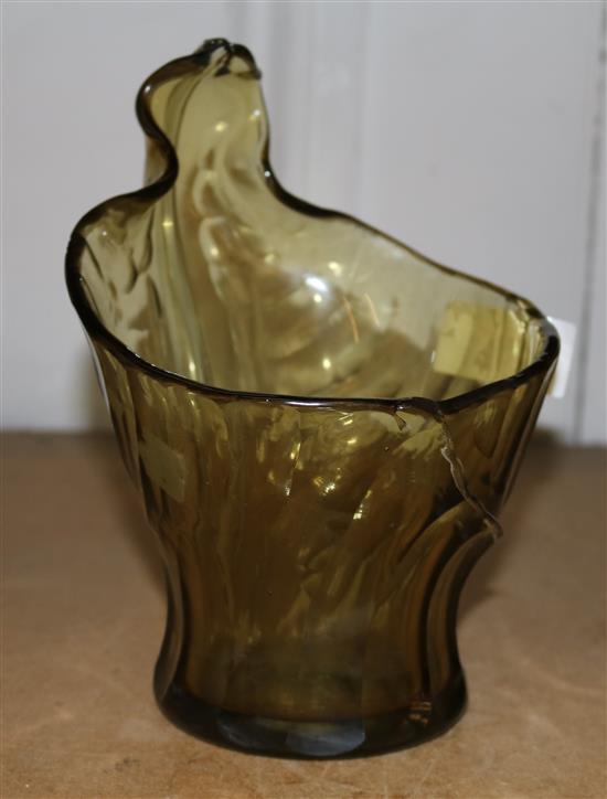 Galle glass vase